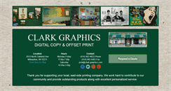 Desktop Screenshot of clark-graphics.com