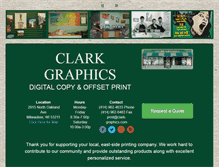 Tablet Screenshot of clark-graphics.com